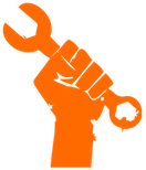 Chastain Mechanical Solutions logo: a fist holding a wrench